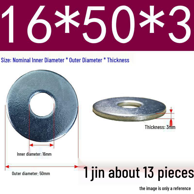 Galvanized Oversized Metal Washers M3-M60