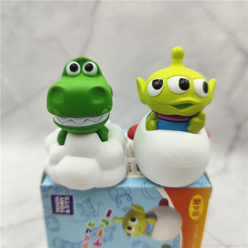 Toy Story Montanha Russa das Nuvens Figuras Buzz Woody Pvc Caixa Surpresa Modelos Colecionáveis 5.5-6cm