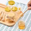 Hexagon Mini Glass Honey Jars 20 Sets Honey Bottle with Lid and Stirring Stick Blueberry Jam Container for Party Guests Gifts