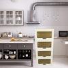 57cm Stackable Storage Box Large Capacity Space Saving Foldable Storage Container for Kitchen Bathroom Bedroom