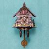 F26C Wooden Wall Clock Cuckoo Antique Pendulum Hanging Handcraft Swing Alarm Watch