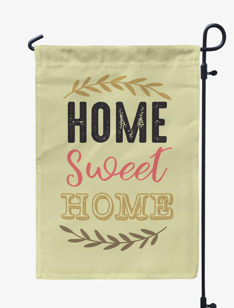 Printtoo Tan Home Sweet Home Garden Summer Camping Flag For Campers Double Sided