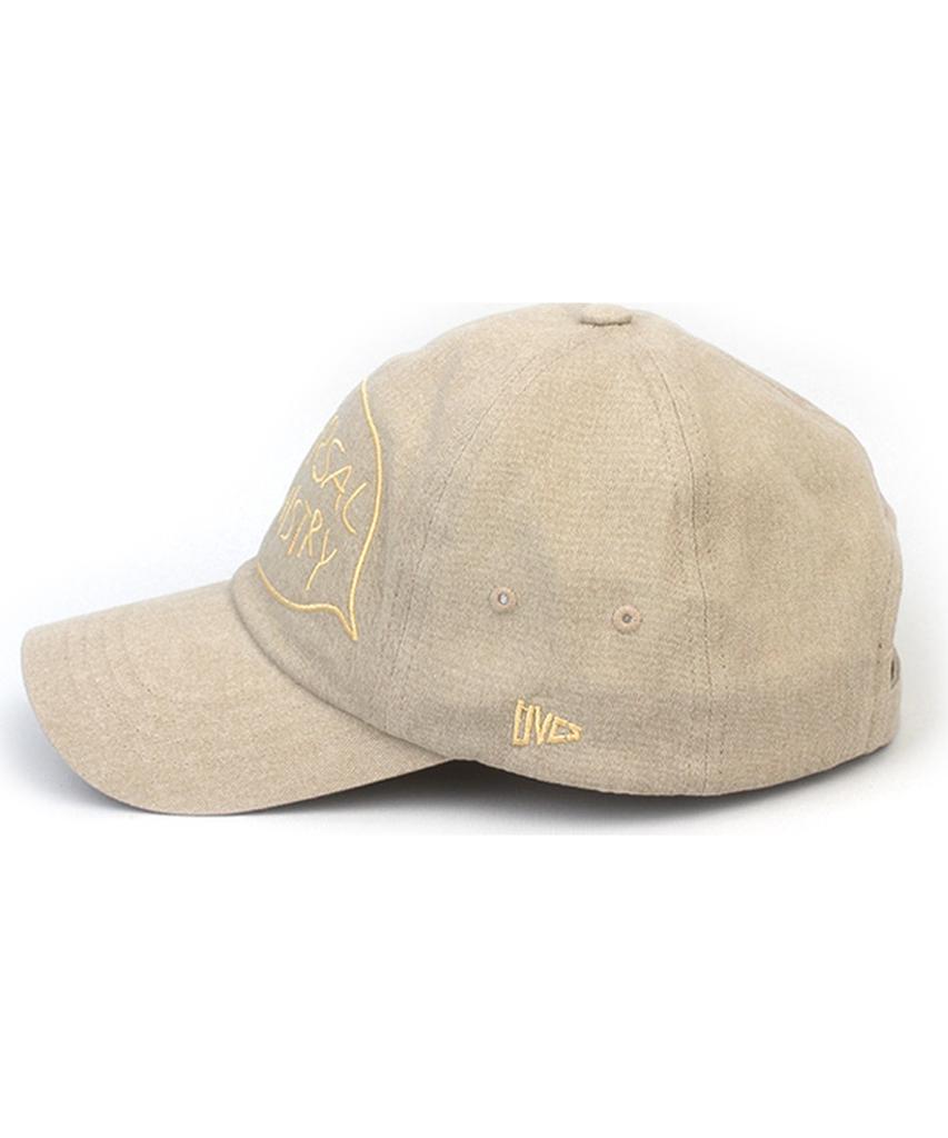 Yunibeosyeolkemiseuteuli Big Logo Washing Beige Ballcap