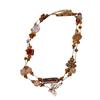Flower Ceramic Rice Beads Beaded Stacked Necklace Retro Exquisite Collarbone Chain Design Sense Niche Necklace Women