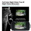 Binoclu digital cu viziune nocturnă All Black Full Color 4K All Black Ecran mare cu infraroșu de 800 de metri