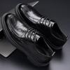 Fashion Men Oxfords Shoes Lace Up Busienss Genuine Leather Dress Shoes Outdoor Mens Casual Shoes fashionWork Shoes Men Flats