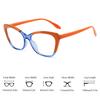 Vintage Anti Blue Light Optical Cat Eye Glasses Women Lady Luxury Brand Designer Myopia Prescription Eyewear Frame Double Color