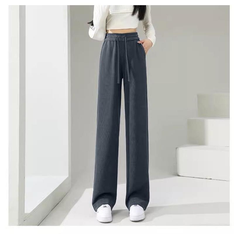 

Valley Butterfly Women s Petite Velvet Wide-Leg Pants - Autumn/Winter Casual Slimming Straight-Leg M