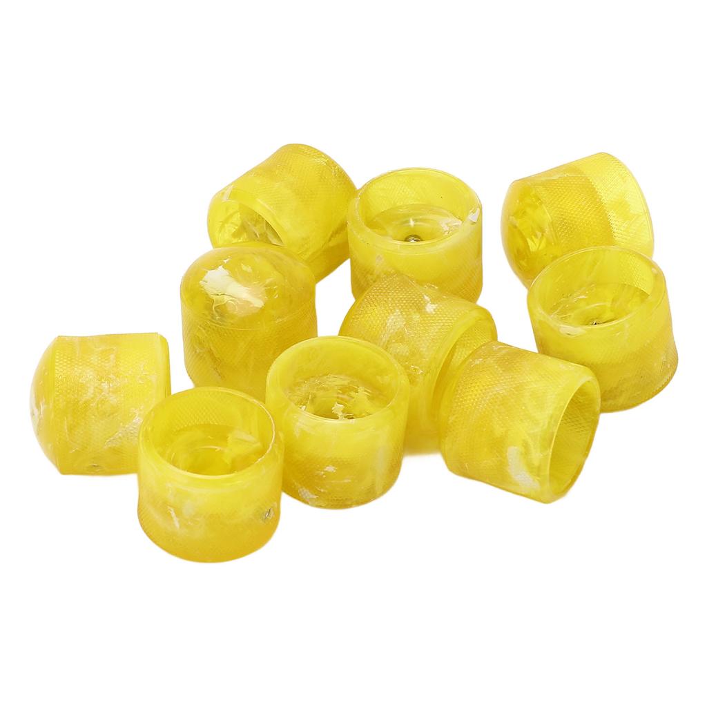 Volume Tone Dome Knobs Plastic Control Electric Guitar Bass Parts Accessories with Hex Wrench GD88 Yellow