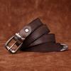 Belte kvinners personlighet Trendy All-Match Retro Preg Ekte Cattlehide Lær Overflate Uformell jeans Pin Spenne Belte Dame
