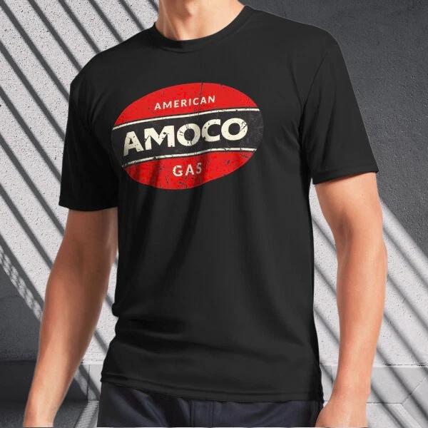 Men s and Women s T-shirts Amoco American Gas Details L