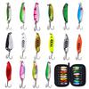 16-Piece Fishing Lure Set With Spinnerbaits Feathered Blades Bass Pike Trout
