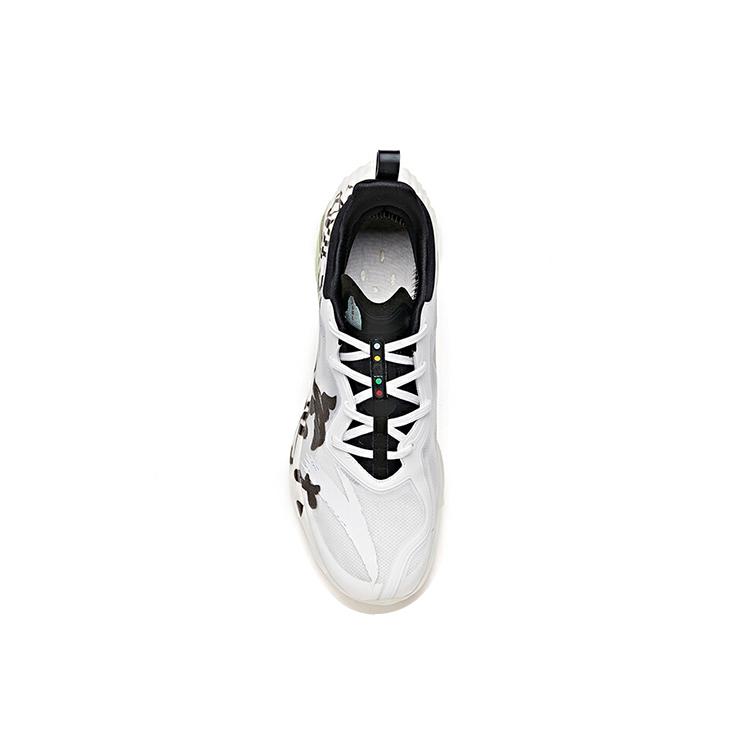 Anta Star Mountain Ink Rhythm · Flying White Low Top Running Shoes Women's Black White 122035518A-2
