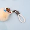 Creative Flower Pass Car Keychain Internet celebrity Key Chain Couple Braided Rope Bag Key Pendant Personalized Gifts