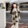 High-End Coco Style Plaid Wool Coat - Women's Short Double-Breasted Jacket, British Round Neck for Autumn & Winter 2025.