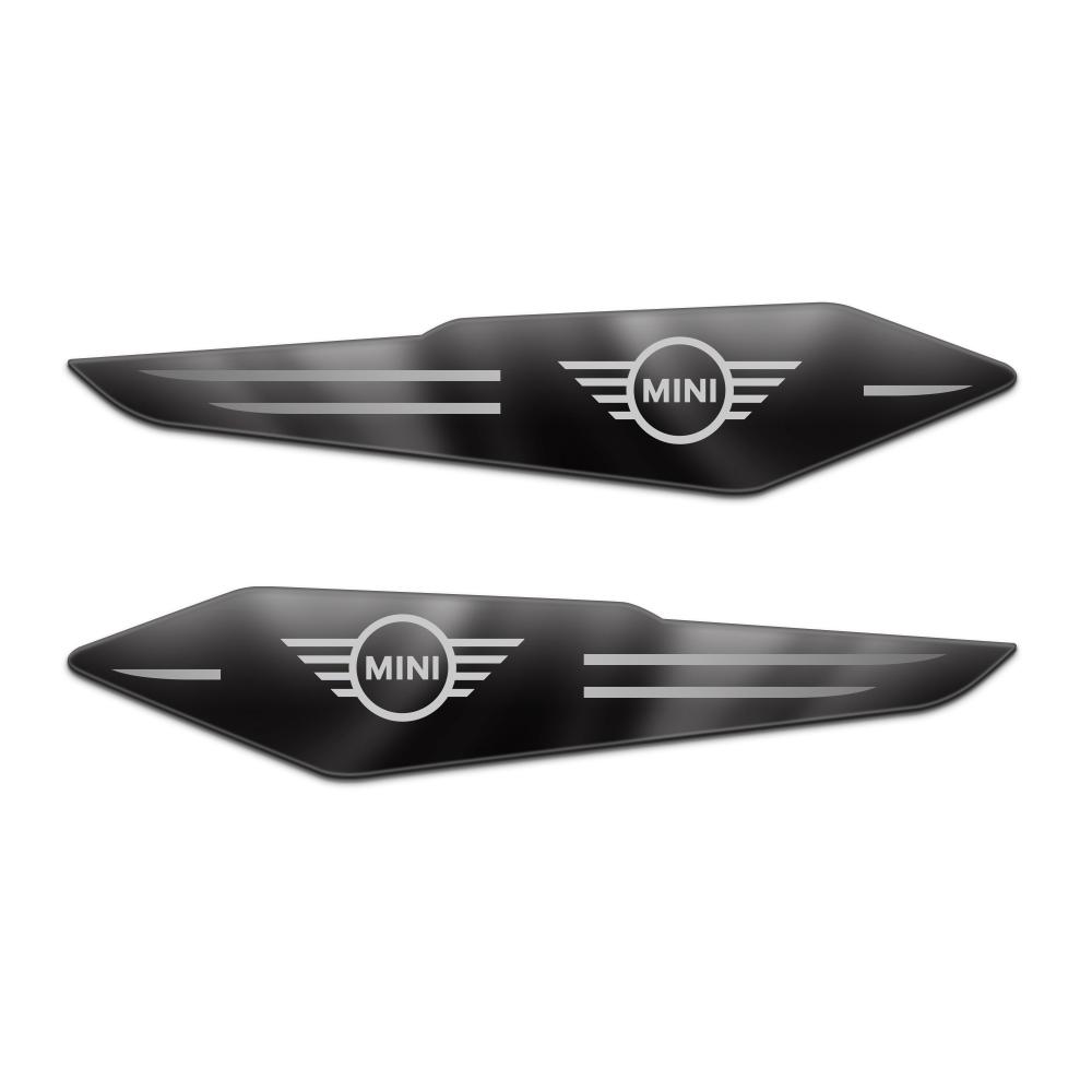 

2Pcs Metal Car Door Body Side Fender Sticker Emblem Decor Auto Accessories For MINI Cooper JCW WORKS R55 R56 F55 F56 R57 R58 R59 чорний