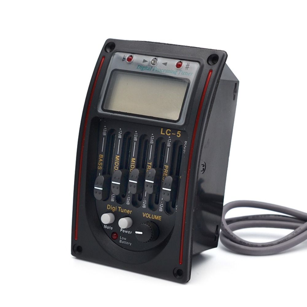 EQ Equalizer Guitar Tuner System LC-5/4 Bands Acoustic Guitar Pickup  Electric Guitar
