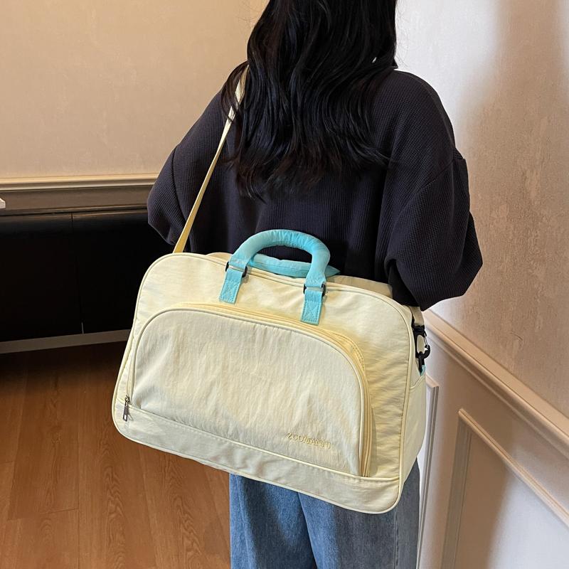 Travel Bag Women's Large Capacity Hand Luggage Storage Bag Lightweight Travel Tote Short Trip Travel Portable Bag Outing Training Sports Fitness Bag