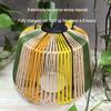 Handmade Solar Rattan Lantern - Four Colors, Stylish Decorative Garden Lamp