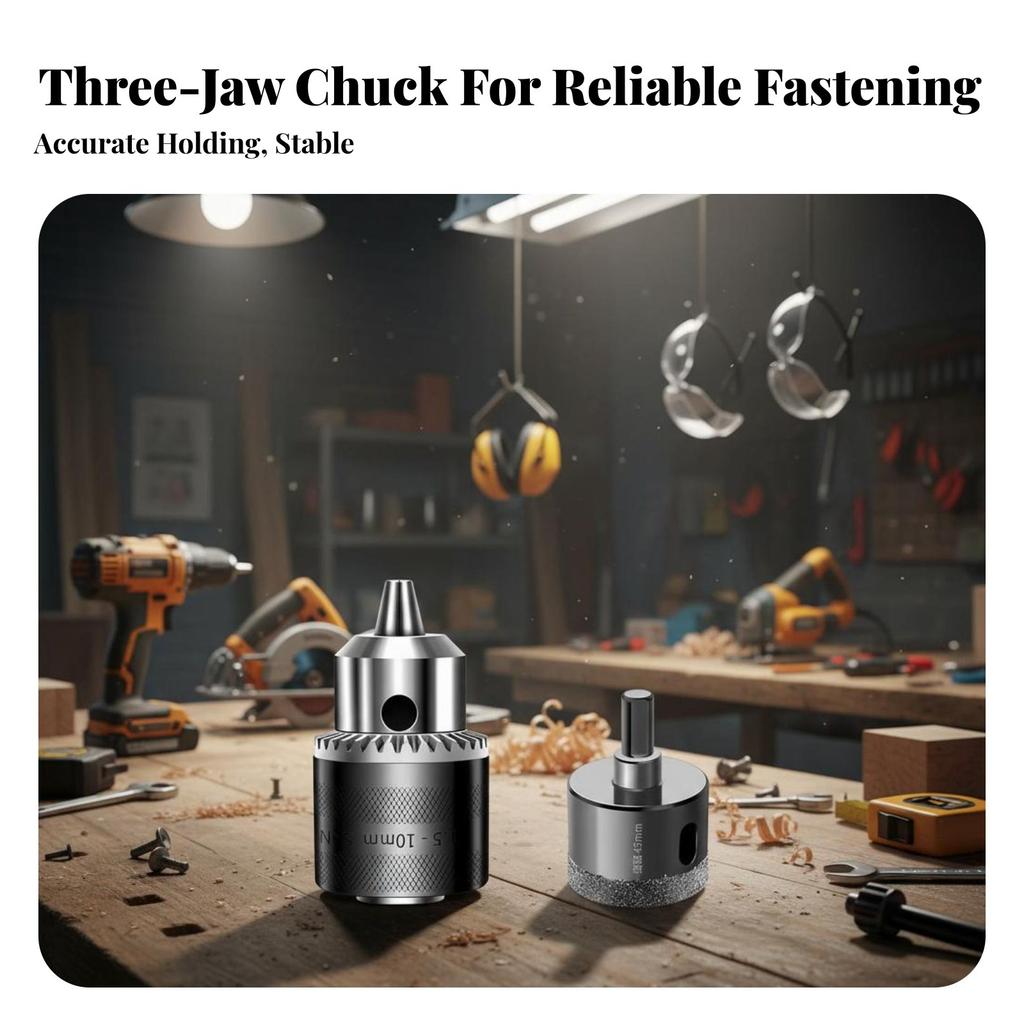 Angle Grinder Conversion Chuck Multi-Functional Drill Adapter Easy To Install High Accurate for DIY Hobbyists, Professionals