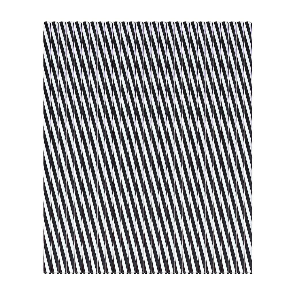100 Pieces Plastic Drinking Straws 8 Inches Long Multi-Colored Striped Foldable