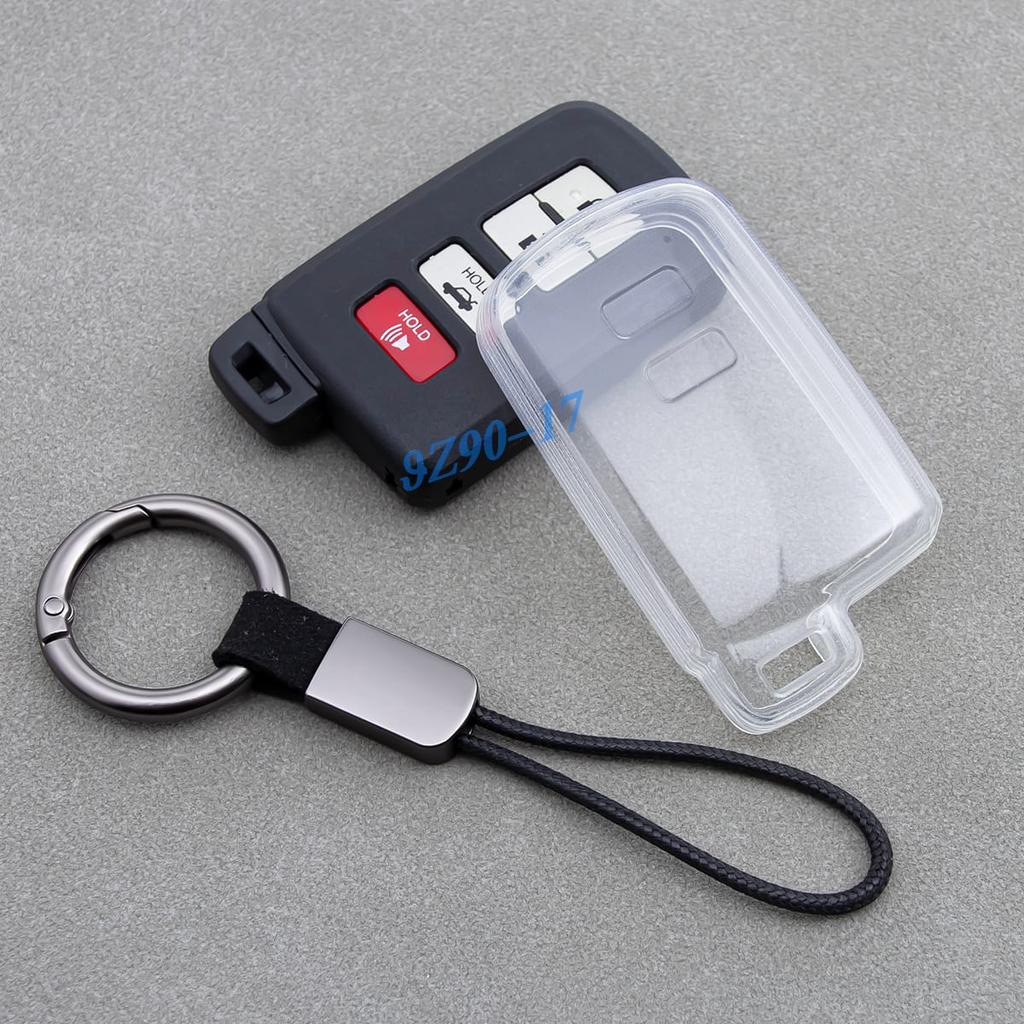 Clear Fully Transparent Tpu Car Smart Key Cover Case For Toyota Highlander Avalon Camry Rav4 4Runner Tundra Sequoia Kluger