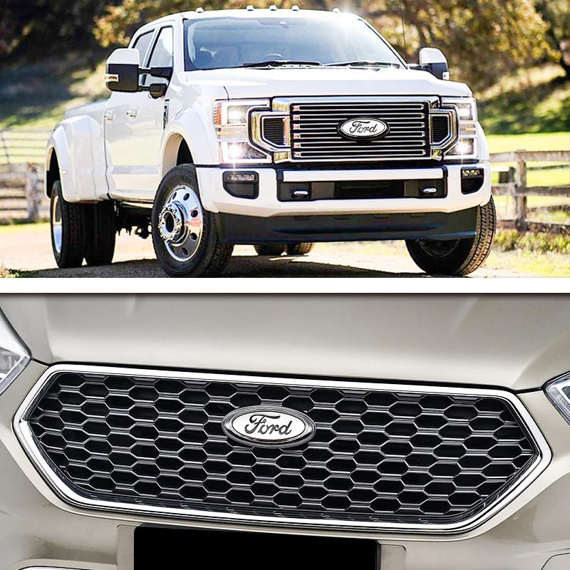17.5x7.2cm Emblem Car Front Cover Grille Badge For Ford Kuga Mustang Ranger Mondeo Fiesta Explorer Focus Transit Accessories