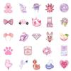 50 Purple And Pink Mixed And Matched Waterproof Decorative Stickers Diy Laptop Tablet Phone Case Water Cup