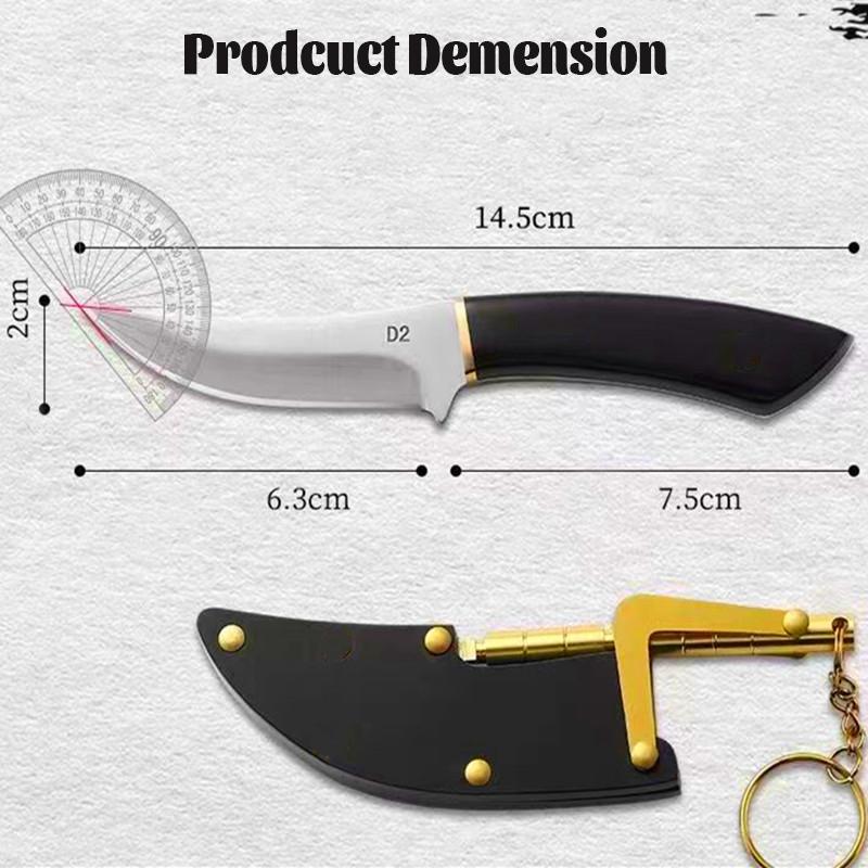Stainless Steel Fruit Knife Meat Cleaver Cutting Knife Pocket Knife Beef and Lamb Meat Knives Butcher Knife with Knife Sheath