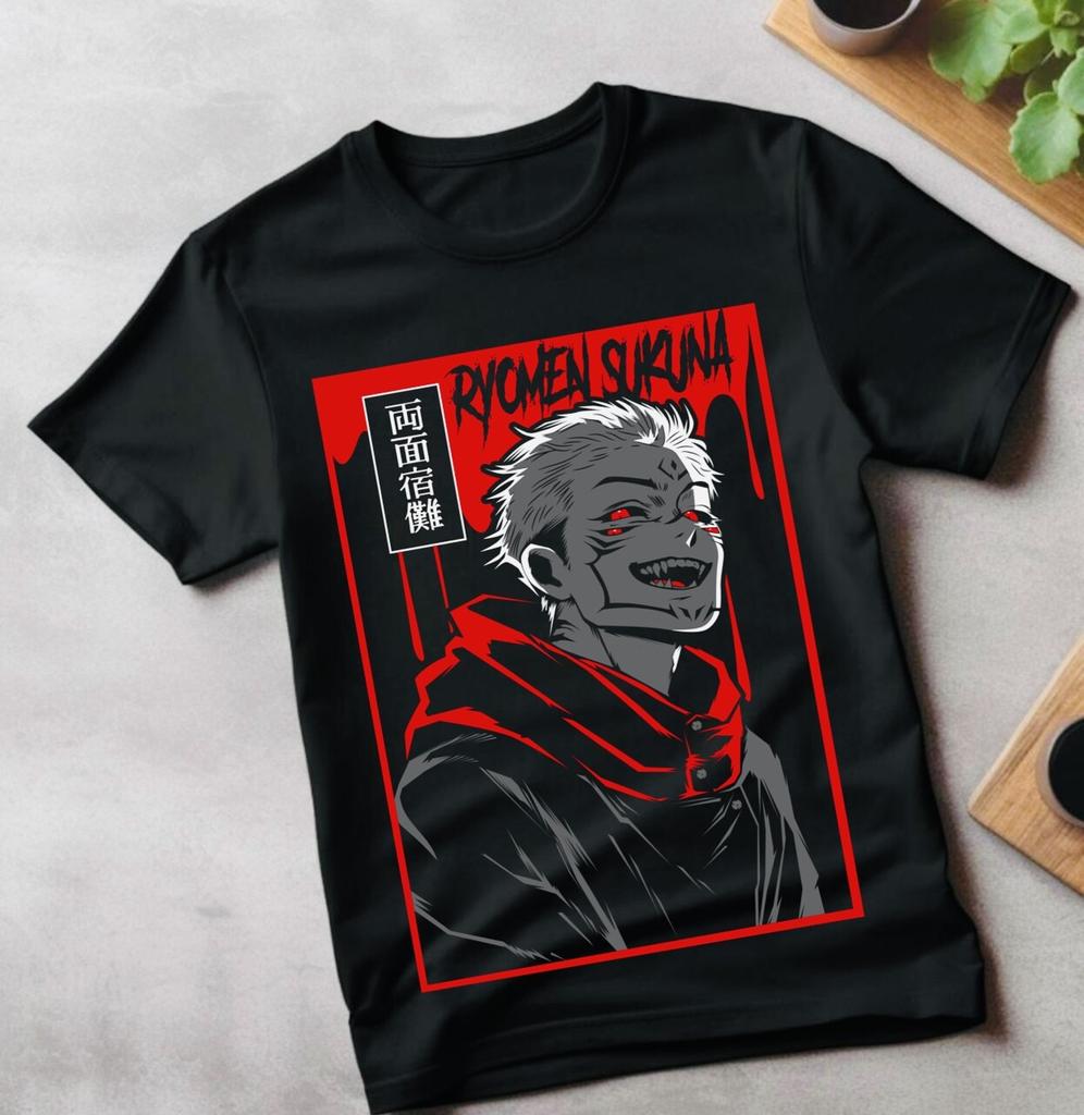 Jujutsu Kaisen Fushiguro Toji Tshirt Anime Horror Black girls shirt gift