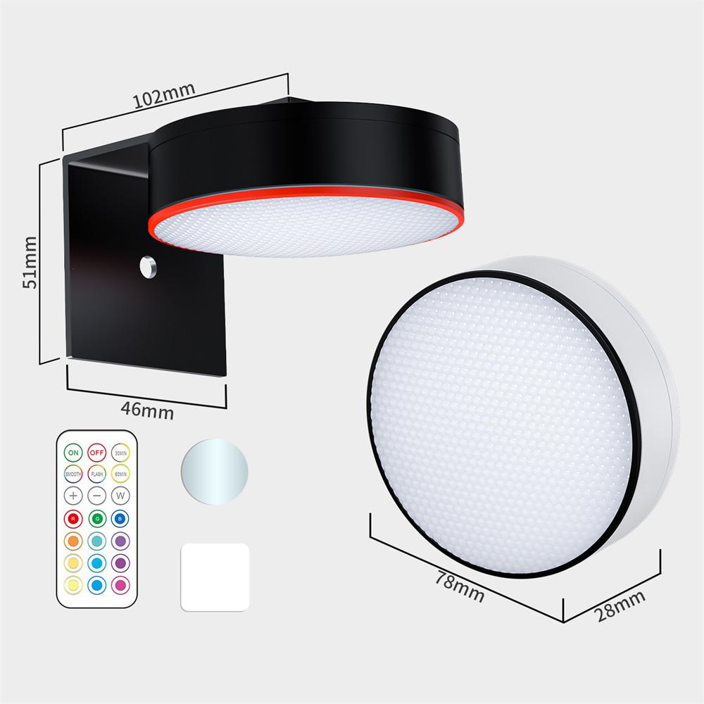 

Беспроводной художественный дисплей светодиодная лампа для рисования RGB цветная на батарейках шайба лампа с дистанционным управлением украшение для дома для вечеринки AA battery Powered&RGB color&Black Shell