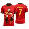 2026 New Cristiano Ronaldo Summer 3D Fashionable Breathable Football Jersey Children's T-shirt, Suitable for Daily Outdoor Wear