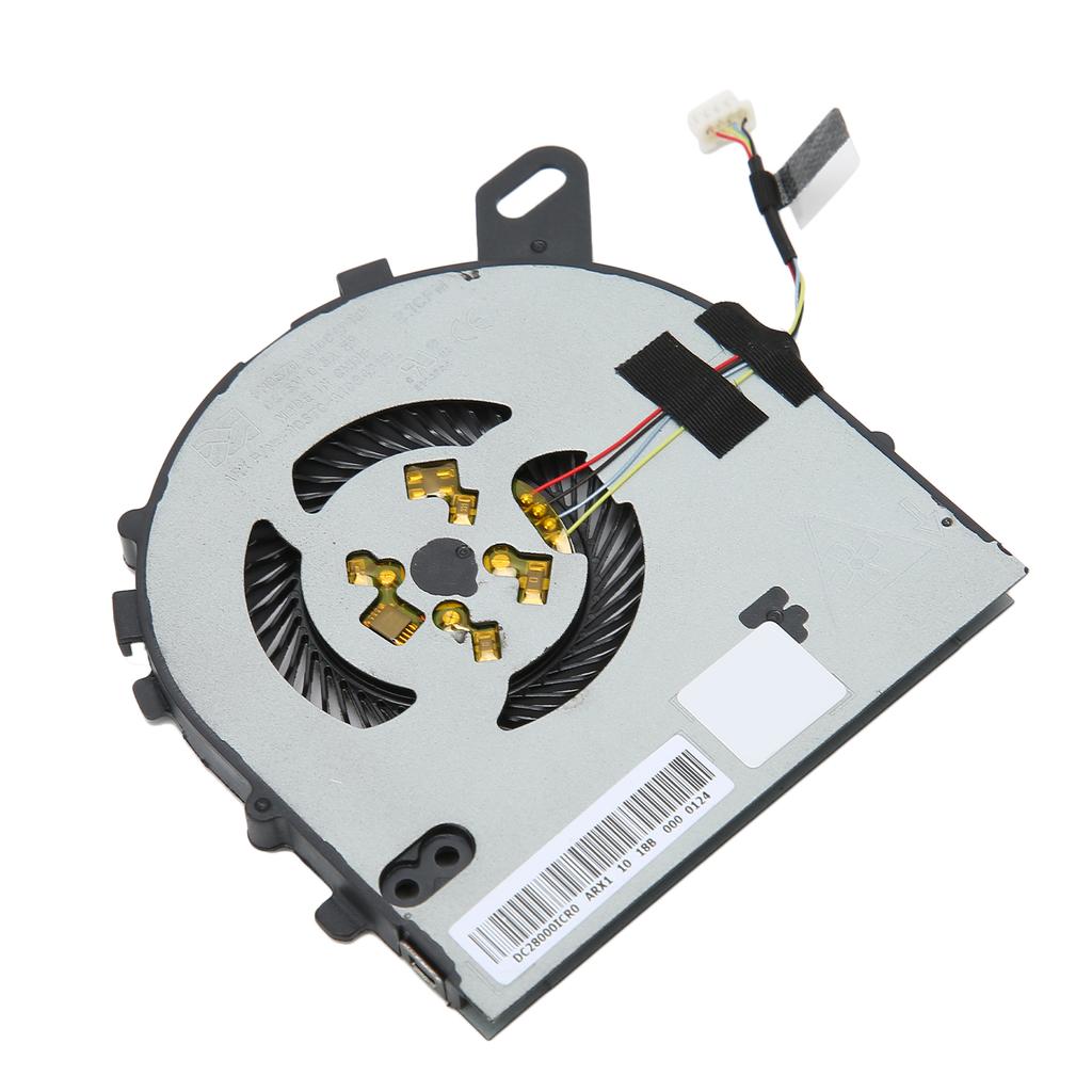 For Inspiron 15 Fan DC 5V Powerful Heat Dissipation 4 Pin Power Connector Sturdy Durable Metal CPU Cooling Fan for DELL