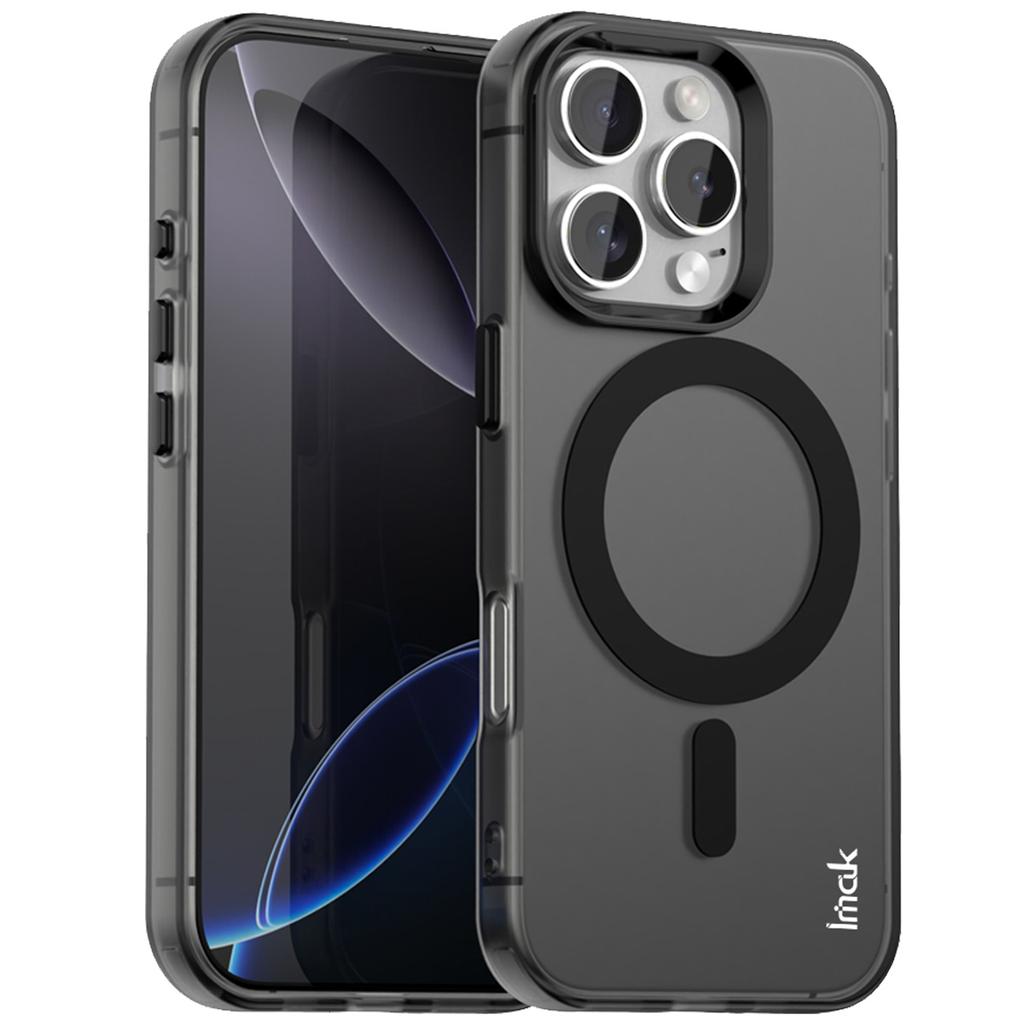 IMAK For iPhone 16 Pro Case Compatible with MagSafe Candy Color Anti Drop TPU+PET Back Cover
