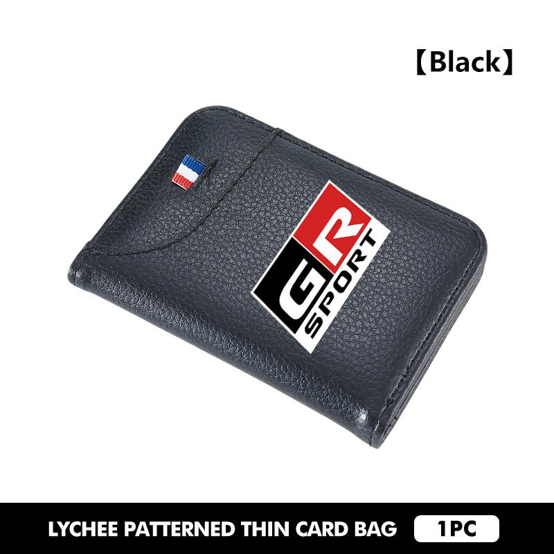 

For Toyota PU Leather Man Women Travel Passport Holder Credit Card Holder Case Wallet Camry Highlander C-HR Hilux Vios Rav4