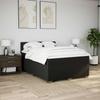 Boxspringbett mit Matratze Schwarz 160 x 200 cm Stoff