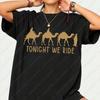 Tonight We Ride Tees Heilige Drei Könige auf Kamelen Grafik-T-Shirts Lustiges Weihnachts-T-Shirt Krippenszene Glaube Weihnachten Baumwoll-T-Shirt