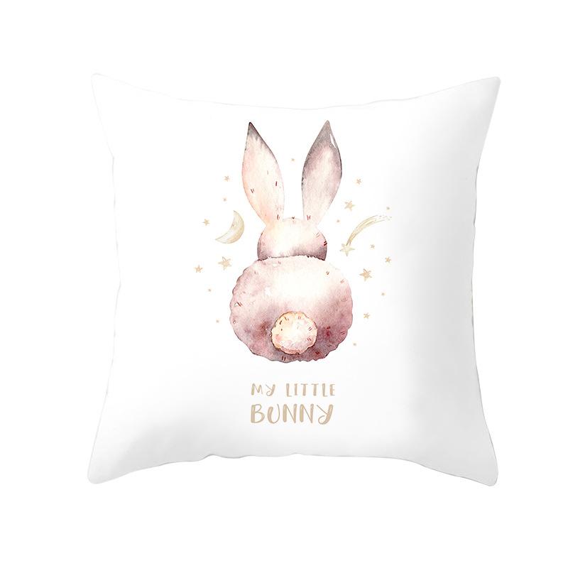 New Easter Bunny Pillow Cover Festive Home Decor Pillow Cover