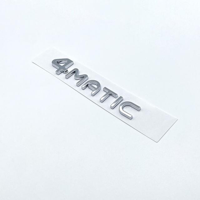 Lettres de coffre chromées argentées et noires EQC400 4MATIC Emblèmes pour moteur électrique Mercedes Benz EQC SUV AWD N293