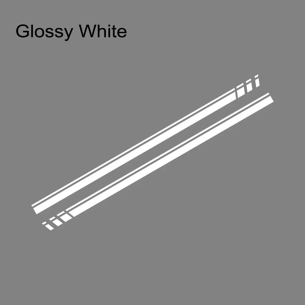 Car Door Racing Stripes Vinyl Decals Both Side Skirt Sticker Graphics Accessories For Volkswagen Up Hatchback Eco VW Move Up