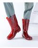 Hot Style Custom Wellies Thermal Comfortable Fuzzy Lining  Knee-High  Rain Boots