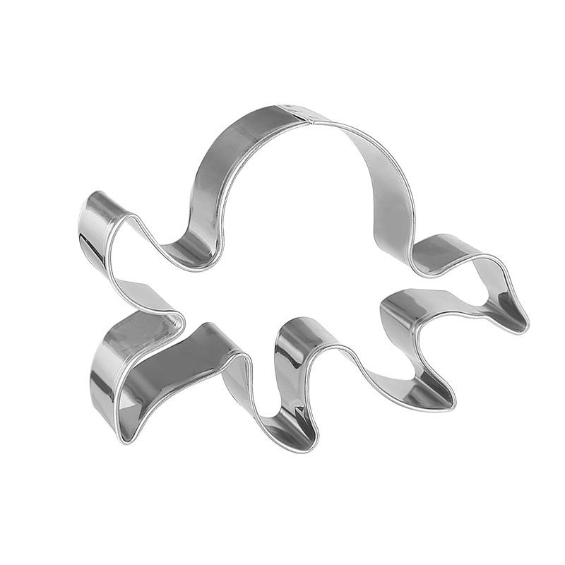 17-Piece Stainless Steel Cookie Cutters: Easter & Ocean Cartoon Series