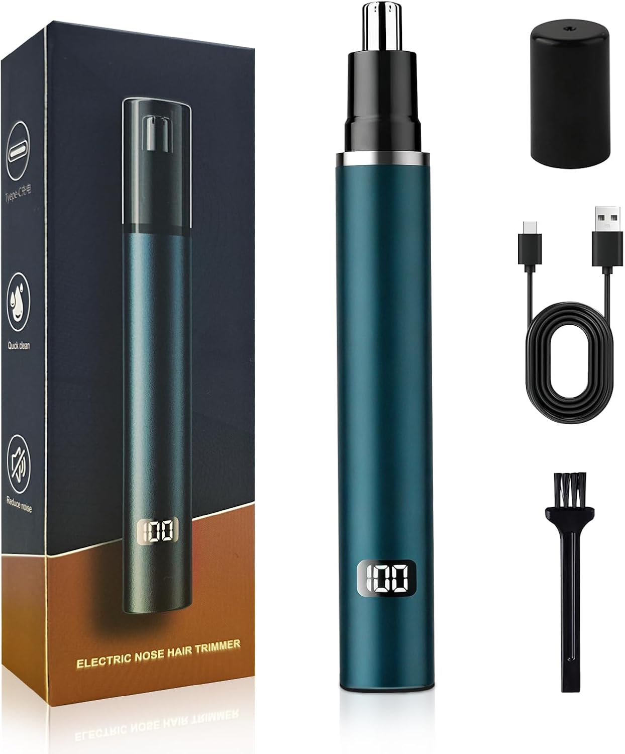 

Nose Hair Trimmer for Women & Men, Professional Eyebrow & Facial Hair Trimmer with LED Display, United States