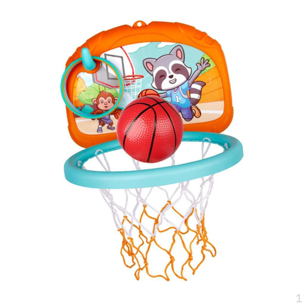 Basketball Hoop Set for Kids Family Games Tossing Rings Wall Board Sport Toy