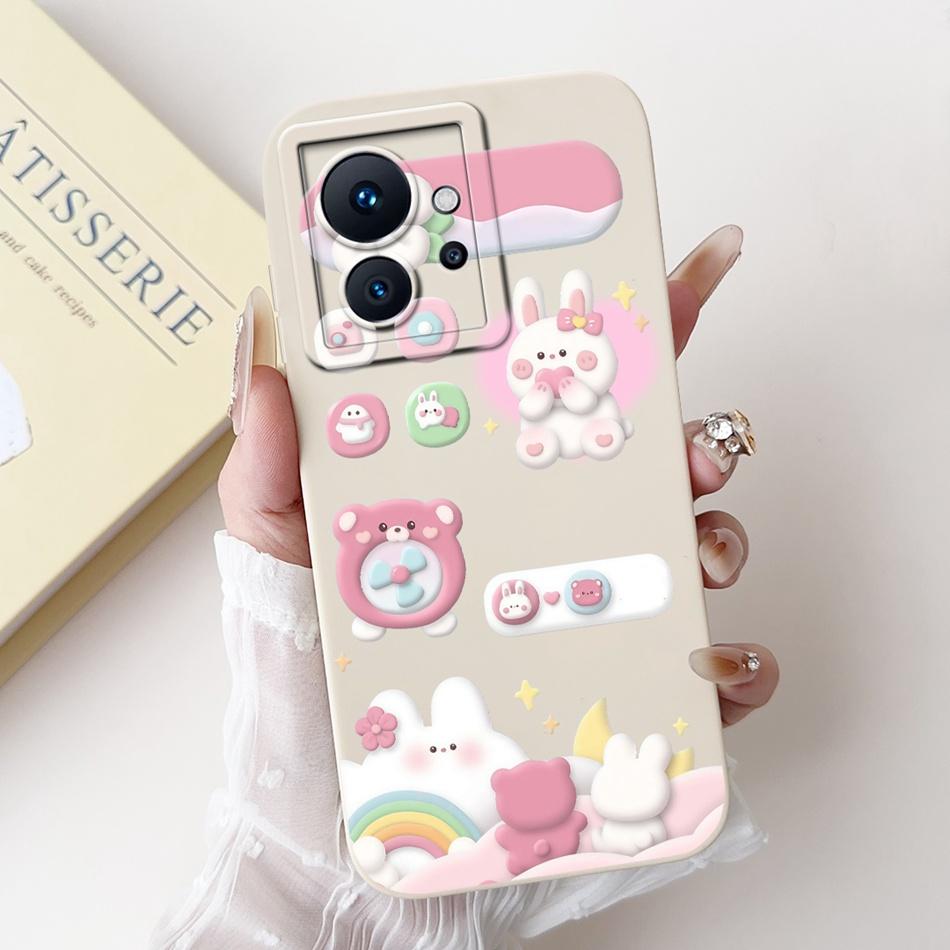 For Infinix Zero Ultra X6820 / Zero 5G 2023 X6815C X6815D Phone Case Cute Rabbit Cat Cartoon Shockproof Soft Silicone Cases