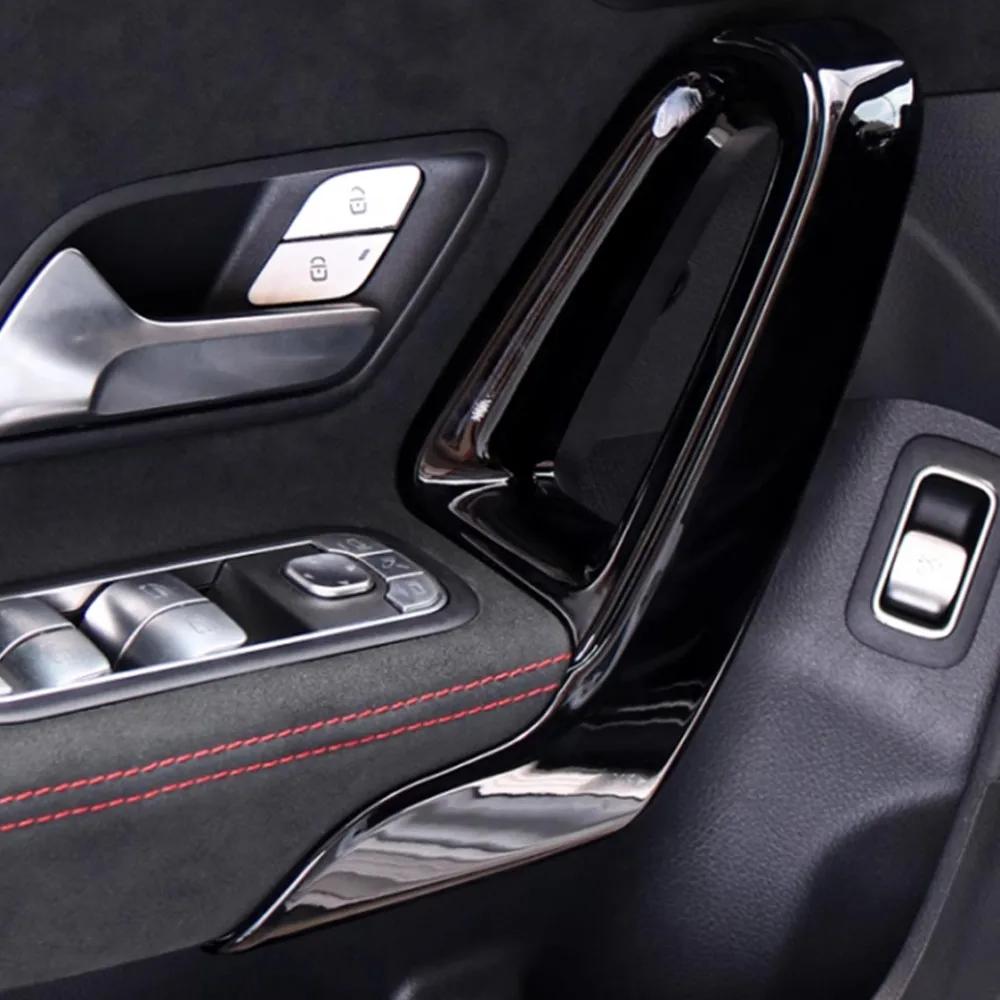 Car Inner Door Armrest Handle Panel Frame Trim Stickers For Mercedes Benz A Class W177 CLA C118 2019-2024 Car Accessory BFGIJ1