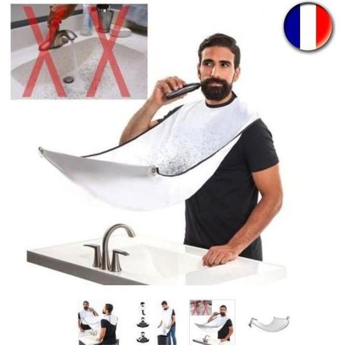 Tablier à Barbe Bavoir à Barbe - Blanc