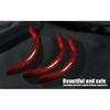 Carbon Fiber Non-slip Protective Cover Segmented Car Steering Wheel Cover Car Styling Accessories 38cm Universal