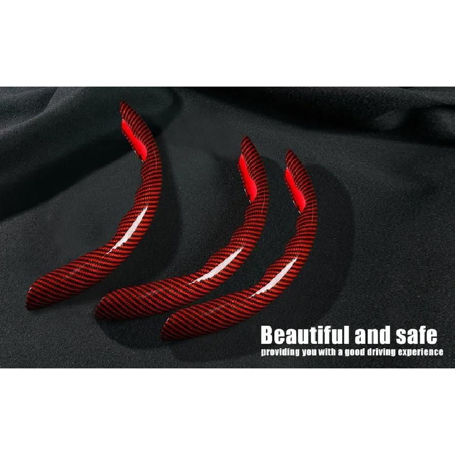 Carbon Fiber Non-slip Protective Cover Segmented Car Steering Wheel Cover Car Styling Accessories 38cm Universal