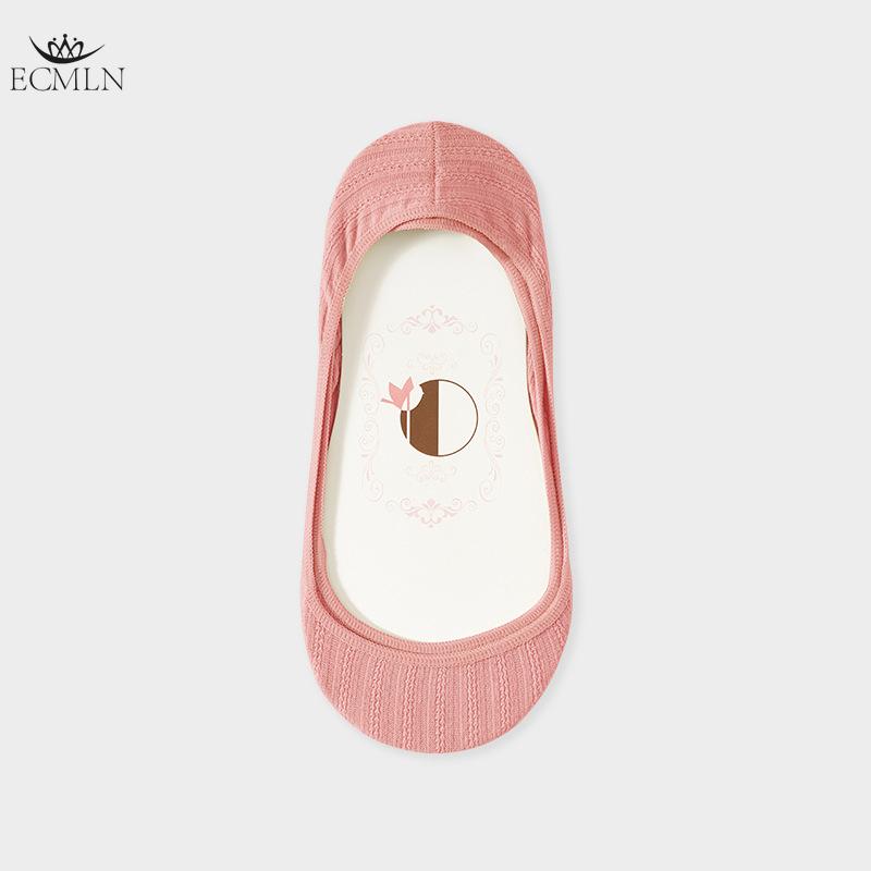 

Летние тонкие неглубокие невидимые носки противоскользящие носки большого размера дышащие дезодорирующие женские носки One size розовый